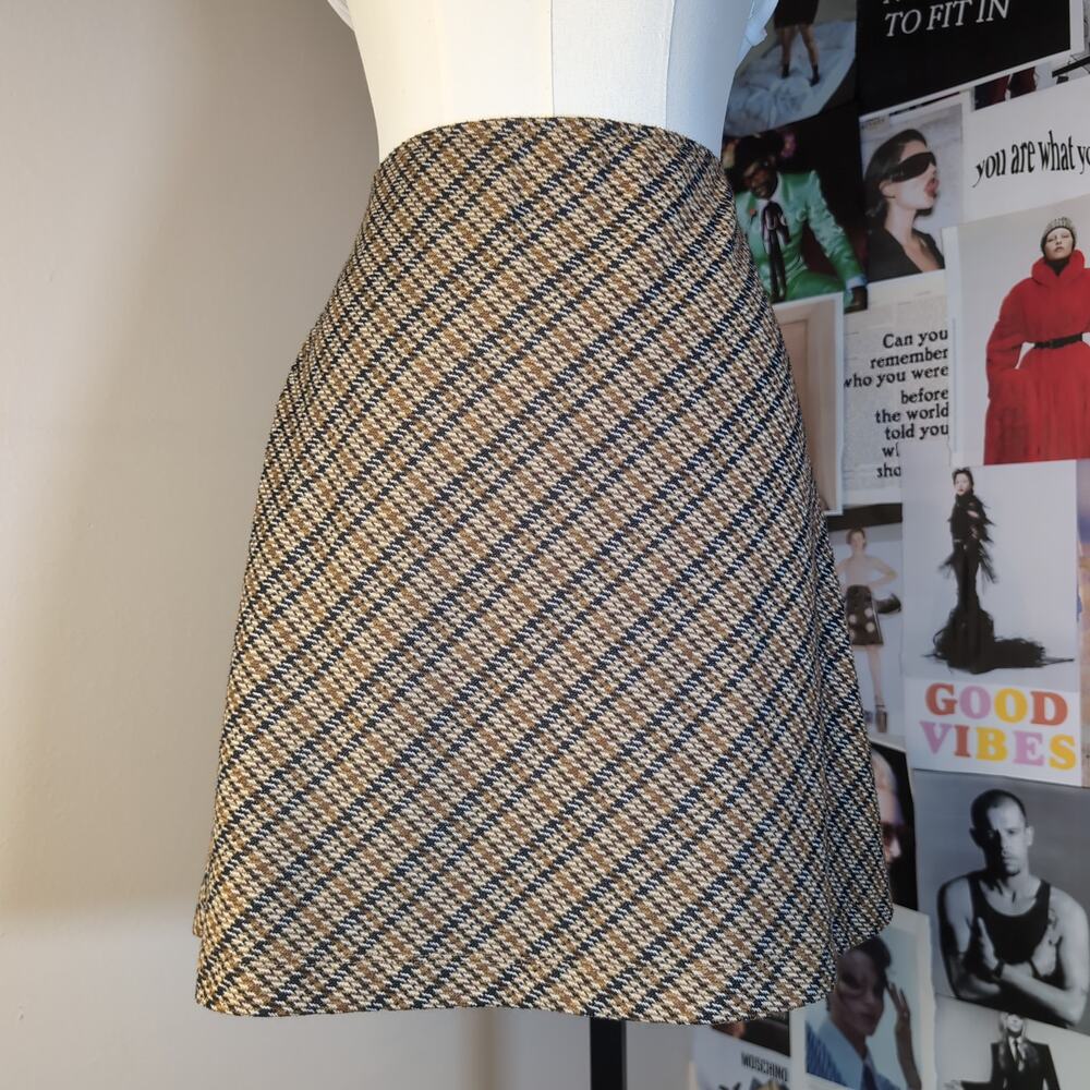 Free People Houndstooth Mini Skirt